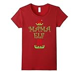 Women's Mama Elf Christmas T-Shirt