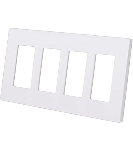 ABBOTECH 1-Gang Screwless Decorator Wall Plates, Child Safe Standard Size Outlet Cover - View #8