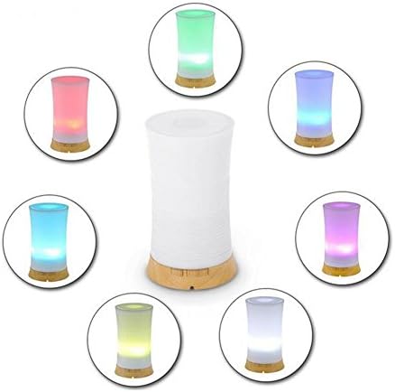 Aroma Diffuser Air Purifier with 7 Colour LED Lights 100ML Auto-Off Ultrasonic Diffuser for Home Office Travel