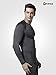 TSLA Men's UPF 50+ Compression Shirts, Cool Dry Long Sleeve Athletic Tops, Sports Baselayer Workout Shirt, Zero Grey, Large