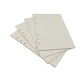 A5 Looseleaf Binder Paper Refills Set from Chris.W, 80 Sheets, Dot Grid/Square Grid/Ruled/Blank Mixed (8.27x5.59 Inch)