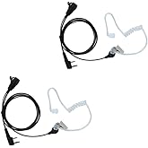 Sarcia Walkie Talkie Earpiece with PTT Mic for Baofeng UV-5R UV-82 BF-888S BF- F8HP Kenwood NX-1200 NX-1300 TK-2107 RT-15 RT-