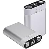 Ewarmer Hand Warmers/Power Bank 7800mAh, Rechargeable Hand Warmer, 7800mah Portable USB Hand Warmer /Power Bank 7800, Portable Battery Charger with LED Flashlight for iPhone 7/7 Plus(Silver)