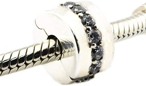 BAKCCI European Fashion Autumn Shining Path Clip Beads Authentic 925 Silver DIYFits for Original Pandora Bracelets Charm Jewelry
