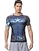 Red Plume Men's Compression Sports Fitness Shirt, Armor America Teamleader T-Shirt