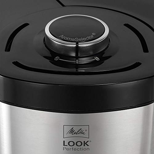 Melitta Look Perfection 1025-06 Filterkaffeemaschine mit Glaskanne, abnehmbaren Wassertank und Entkalkungsprogramm… – Bild 6