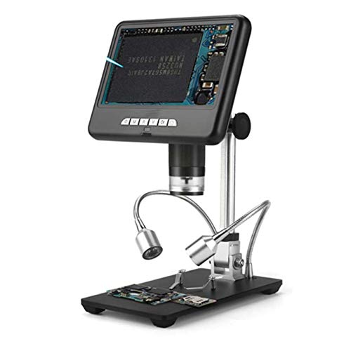CNMJI Digital USB Mikroskop 1000X 7 Zoll LCD-Display Elektronische Videolupe HD 16MP CCD Einstellbare 8 LEDs 1080P…