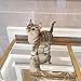 CITONG Gray Cat Outdoor Figurine - Cat Garden Statue Decor Indoor or Outdoor