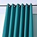 Turquoize Teal Curtains Thermal Insulated Blackout Curtains for Bedroom 63 Inch Length Grommet Top Curtains 2 Panels Set Room Darkening Curtains Drapes for Living Room, 52 x 63 Inches, Teal