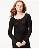 Calvin Klein Jeans Women's Core Texture Mixed Crew Sweater