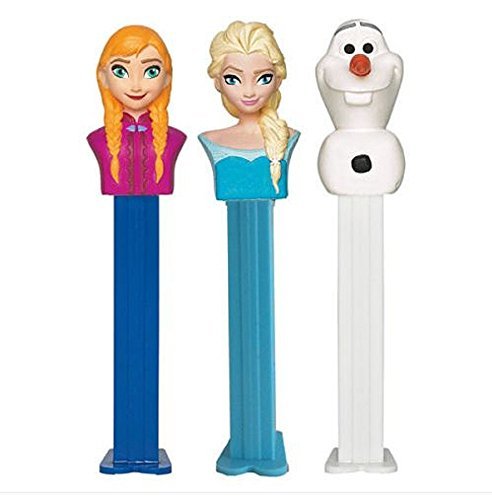 Frozen Pez Set, includes Anna, Elsa and Olaf. Each includes 3 Candy Packs by PEZ