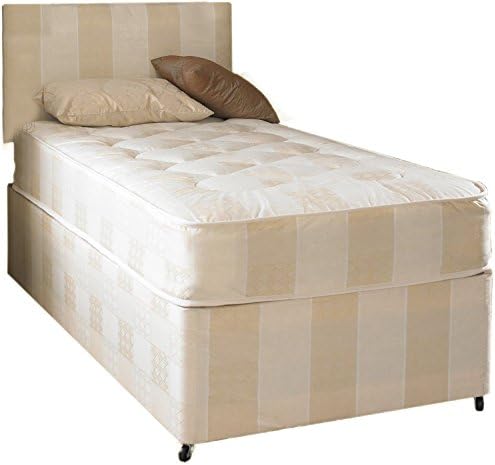 Deep Quilt Divan Bed Including Deep Quilt Mattress And Headboard (Available in 2'6 Small Single - 3'0 Single - 3'6 Large Single - 4'0 Small Double - 4'6 Double - 5'0 KingSize) (2'6x6'3 Small Single)