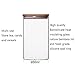 Newerlives Air Tight Storage Jar, Glass Storage Tank with a Natural Bamboo Lid, 450 ML, 650 ML, 950 ML (Bamboo, 950ML)