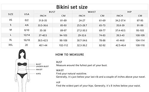 Y&R Direct Womens Swimsuits Two Piece Sexy Bathing Suits Push Up Bikini Wrap Top Floral Bottom Dark Violet