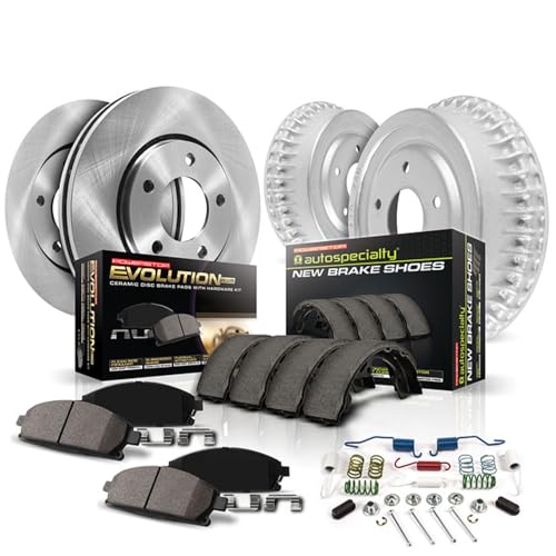 Power Stop KOE15122DK Autospecialty Front and Rear Replacement Brake Kit-OE Bra…