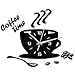 Lunir Mute Waterproof Coffee Cup Shape Quartz Wall Clock Home Decorative Clock Wall Clocks
