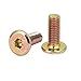 Uxcell a16110800ux0626 M6x15mm Flat Hex Socket Head Hexagon Furniture Bolts Connector Fastener (Pack of 30)