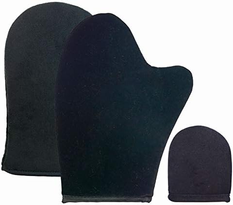 Self Tanning Mitt, Applicator Gloves for Sunless Tanner, Tanner Glove for Flawless and Streak (Black)
