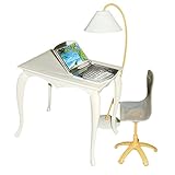 4pcs/Set Office Accs Table Chair PC Lamp for 29cm Barbie Dolls Random Color