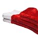 Ivenf Christmas Stockings, 2 Pcs 19 inches Classic Red and White Mercerized Velvet with Extra Thick Plush Stockings, for Family Holiday Xmas Party Decorations