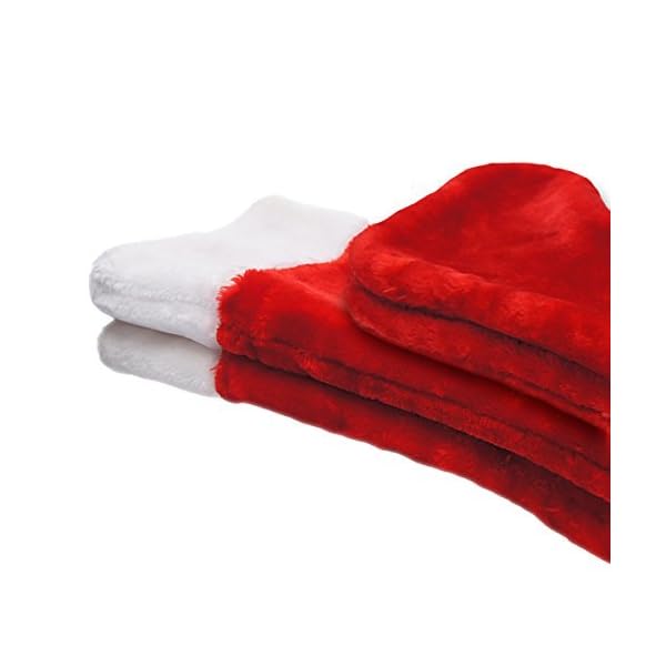 Ivenf Christmas Stockings, 2 Pcs 19 inches Classic Red and White Mercerized Velvet with Extra Thick Plush Stockings, for… - Image 6