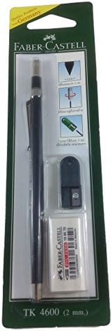Faber Castell 2.0 mm Mechanical Sketching Pencil with Eraser and Leads Sharpener, Drawing Art