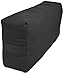 YogaAccessories Supportive Rectangular Cotton Yoga Bolster - Black