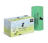 Plastic House Dog Poop Bags | Eco-Friendly Green Waste Disposal for Dogs | Single Roll Pickup Pet Disposable Bag Container 13.25 x 8 Inch | 1000 Count