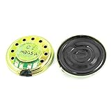 2 Pcs 0.5W 8 Ohm 20mm Diameter Round Magnet Speaker Loudspeaker Horn