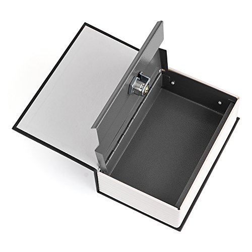 Powstro Book Safe with Combination Lock Home Dictionary Diversion Metal Safe Lock Box Piggy Bank Locking Book for Coins Cash Money Jewellery Hidden Safe - Thumbnail 2