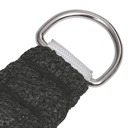 vidaXL Sonnensegel Sonnenschutz Windschutz Sonnendach UV Schutz Sonnenschutzsegel Schattenspender Garten Terrasse Balkon HDPE 2x3,5m Anthrazit – Bild 5