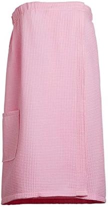 Goza Towels Women's Spa Bath Shower Waffle Wrap Towel with Pocket