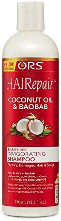 ORS HAIRepair Coconut Oil & Baobab Sulfate-Free Invigorating Shampoo, 12.5 Ounce