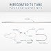 Hyperikon LED T5 Integrated Single Fixture, 4FT, 22W, 2200lm, 4000K (Daylight Glow), Utility Shop Light, Basement, Ceiling and Under Cabinet Light, Corded Included, Built-in ON/OFF switch, 4-Pack