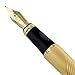Gullor 450 Pure Golden with Carving Lines Fountain Pen Medium Nib 18kgp Fountain pen