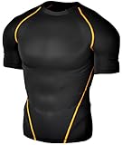 Tesla Men's Compression Under Base Layer Wear Short Sleeve -R