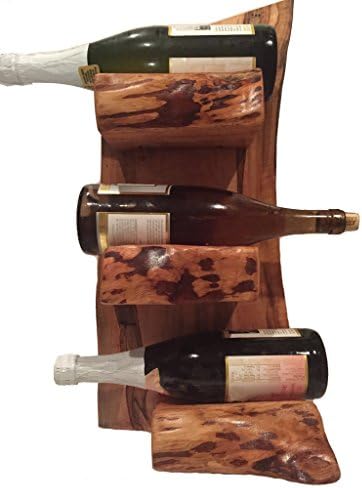 Rustic Freestanding Wood Wine Rack