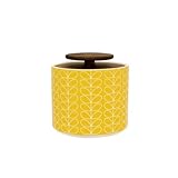 Orla Kiely Linear Stem Storage Jar, Yellow, 1L