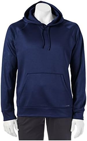 Performance Fleece Space-Dye Pullover Hoodie Sweatshirt Pullover (Medium, Navy)