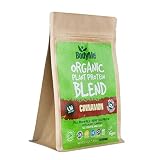 BodyMe Organic Vegan Protein Powder Blend | Raw Cinnamon | 8.8oz 250g | UNSWEETENED with 3 Plant Proteins