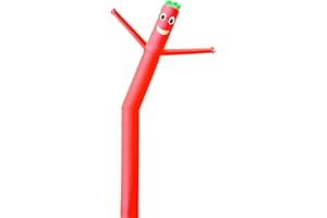 ESACPE 20FT Inflatable Tube Man for 18'' Blower (Blowers Not Included) Air Puppet Dancer Waving Puppet Sky Man for Mall Opening,Outdoor Advertising Tool,Business Promotion (No Blower-Red)