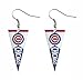 Aminco MLB Chicago Cubs Pennant Earrings