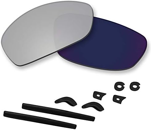 Polycarbonate Polarized Replacement Lenses/Rubber Kits for Oakley Juliet