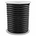 CleverDelights Black Solid Rubber Cord - 30 Feet - 4mm (1/8