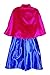 Skin9th Princess Anna Lace Paisley Chiffon Cosplay Costume Play Long Dress for Girls Kids (4T)