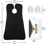 Leaflai Beard Bib Apron - Adjustable Hair Catcher for Men, Gifts for Him view 3