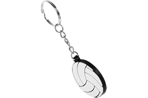 FONDOTIN Realistic Volleyball Keychain Small Lightweight Hanging Charm for Backpacks Sports Accessories