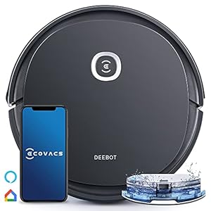 ECOVACS DEEBOT U2 Pro Robotic Vacuum Cleaner and OZMO Mopping,Large Dust Bin & Water Tank with App & Voice Control,4…