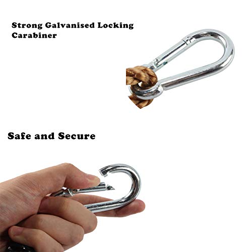 LittleBoyny Schaukelseil, perfekte Gartenschaukel für Kinder im Freien, Gartenschaukel für Kinder, 2,5 m, 1 Paar Seile – Bild 6