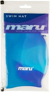 Maru Silicone Swim Cap Blue Shades – One Size Fits All Adults & Kids view 2